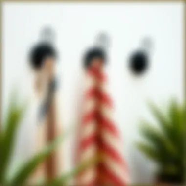 Stylish outdoor hooks for pool towels