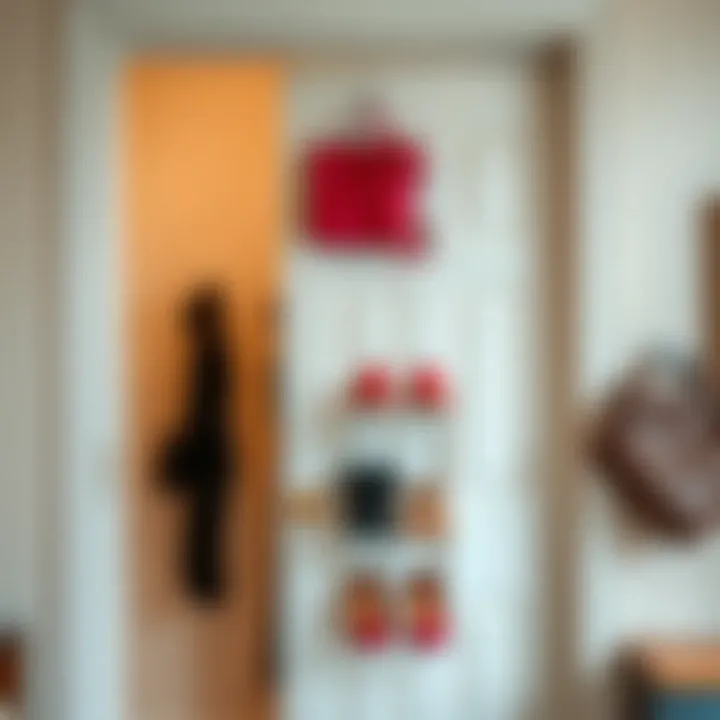 Simple installation process of an over the door shoe rack