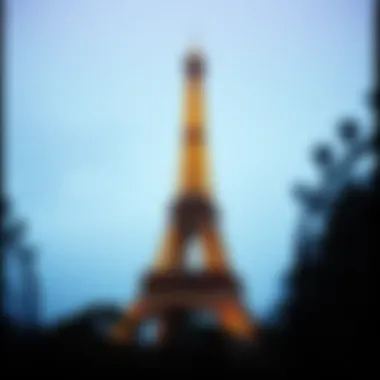 Artistic Interpretation of the Eiffel Tower Artistic representation of the Eiffel Tower