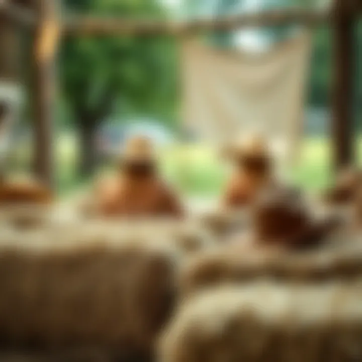 Rustic cowgirl bachelorette party setting with hay bales and cowboy hats