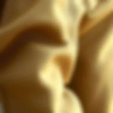 Close-up of fabric textures used in big leg pants
