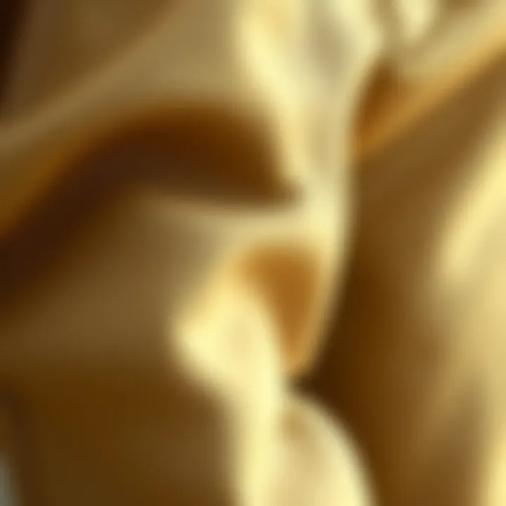 Close-up of fabric textures used in big leg pants