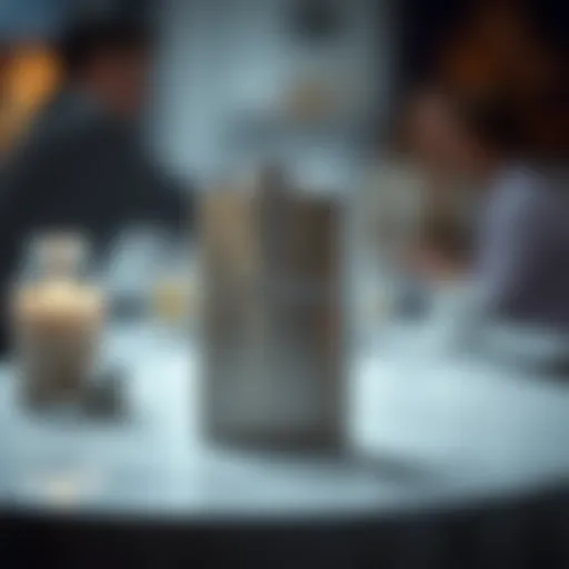 Elegant portable flask designed with stainless steel