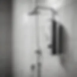 Elegant refillable shower dispenser in a modern bathroom setting