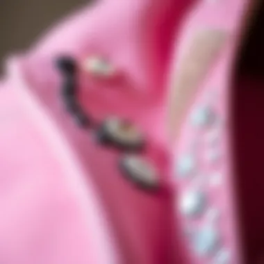 Close-up of rhinestone stickers applied on a fashion accessory, highlighting their artistic impact.