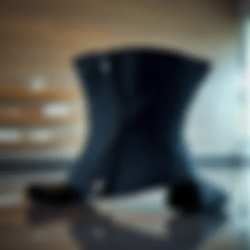 Stylish sauna waist trainer displayed on a sleek surface