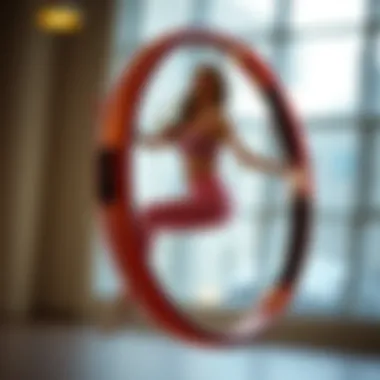 Innovative design of the Smart Fit Hula Hoop showcasing its sleek form and technology integration