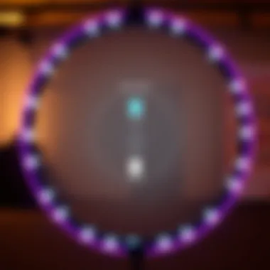 Visualization of technology features integrated in the Smart Fit Hula Hoop for tracking fitness metrics