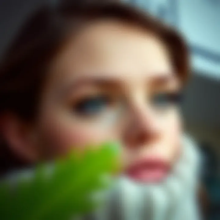 Ethical sourcing of mink lashes represented through eco-friendly imagery