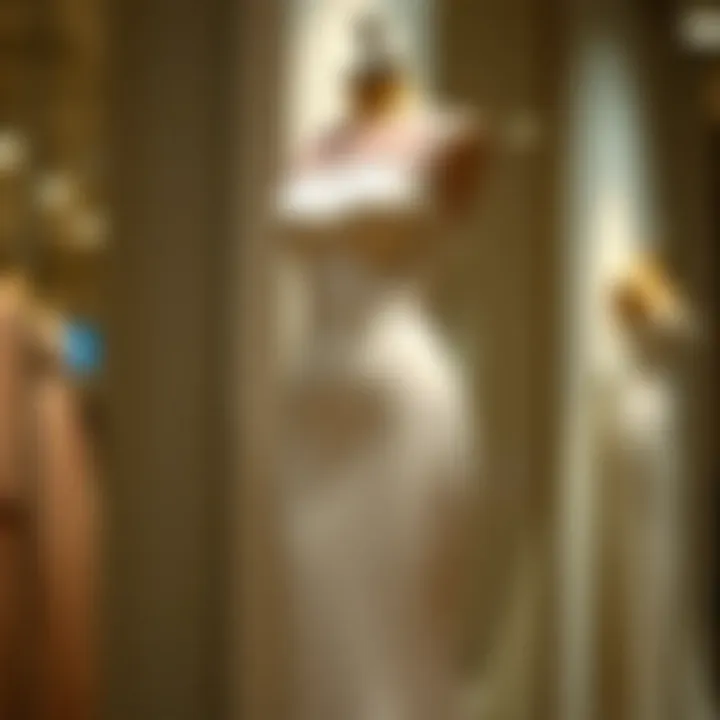 Elegant bodycon prom dress on mannequin