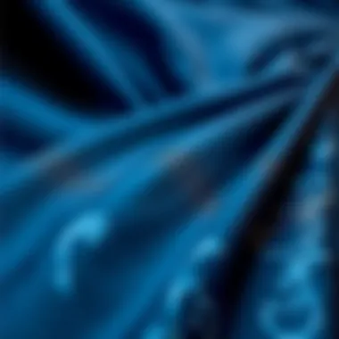 Close-up of fabric patterns in bodycon dresses