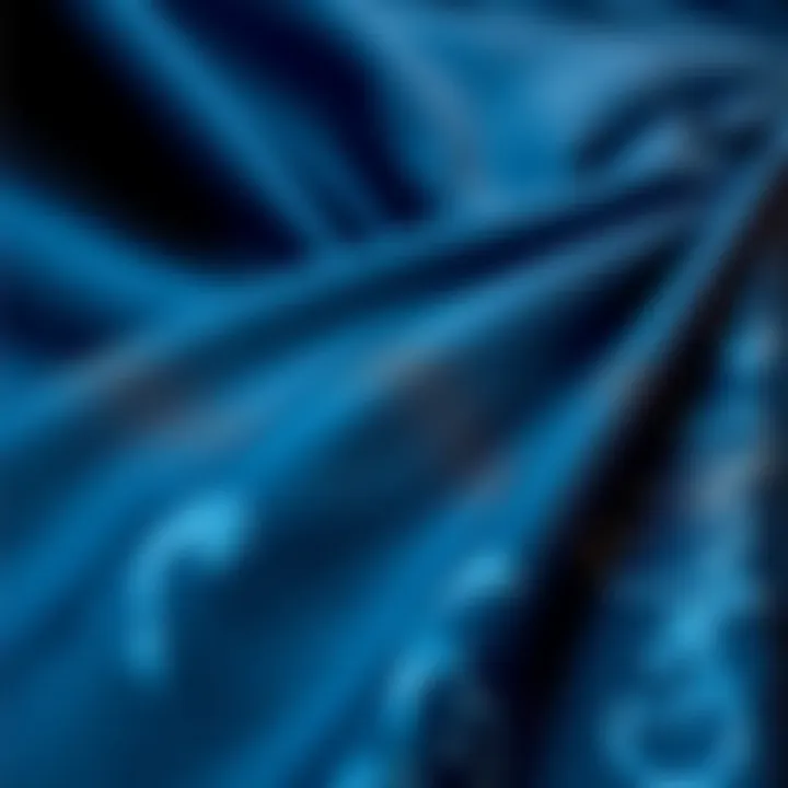 Close-up of fabric patterns in bodycon dresses