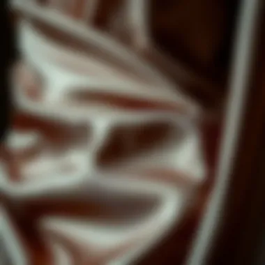 Close-up of luxurious fabric of a sexy little dress