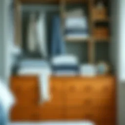 A beautifully organized dresser with neatly folded clothes and accessories