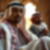 Intricate Embroidery of Jalabiya Traditional jalabiya showcasing intricate embroidery