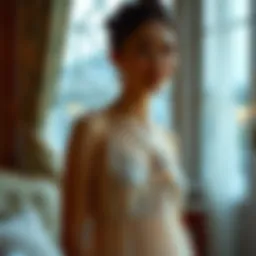 A vintage camisole nightgown showcasing intricate lace detailing