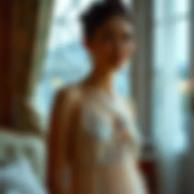 Elegant Vintage Camisole Nightgown with Lace A vintage camisole nightgown showcasing intricate lace detailing