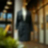 A stylish belted cargo skirt on a mannequin in a chic urban setting