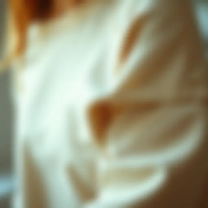 Close-up of fabric texture showcasing quality and comfort