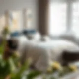 Elegant geometric duvet cover design showcasing contemporary style