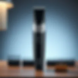 Sleek design of an electric hair ball trimmer showcasing its ergonomic features