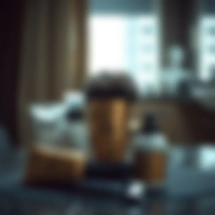 A maintenance kit for perm wigs, featuring essential products for care and styling