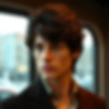 A well-groomed perm wig on a stylish background, emphasizing its sophisticated look