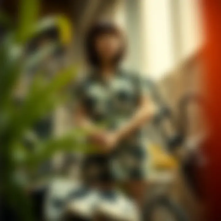 A collage of sustainable fashion items made from recycled materials