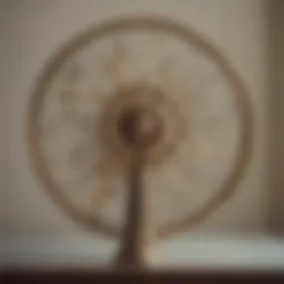Elegant vintage handheld fan with intricate design