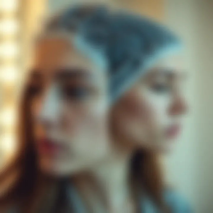 Hair Health Improvement with Sleep Caps Before and after comparison of hair health