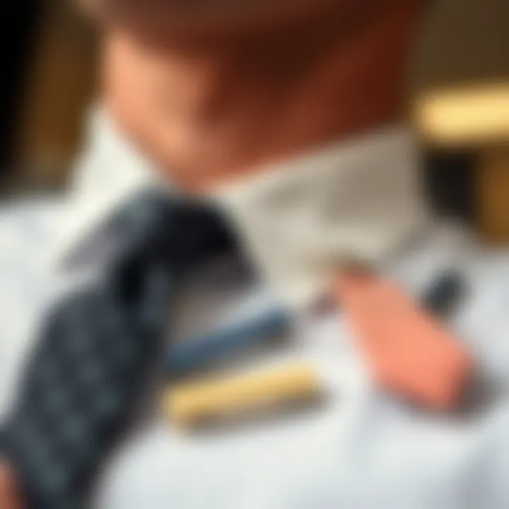 Diverse Styles: Materials and Designs of Invisible Tie Clips Variety of invisible tie clips showcasing different materials and styles