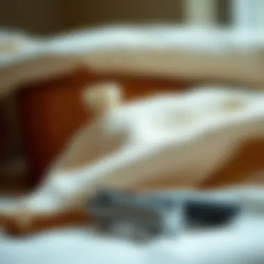 Sustainable fashion concept with a fabric shaver and eco-friendly materials