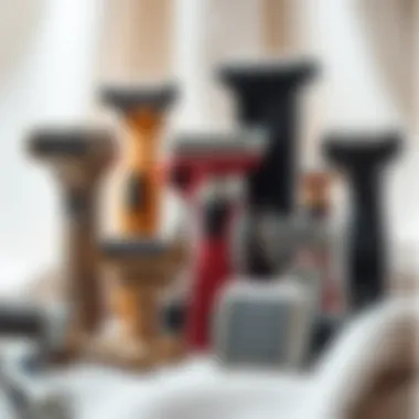 Different types of manual fabric shavers displayed together