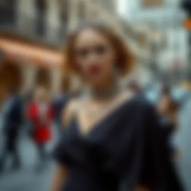 Versatile Accessorizing Ideas for the Cape Dress Versatile accessorizing for the one sleeve cape dress