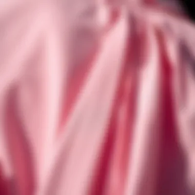 Exploring the Fabric Texture Close-up of fabric texture used in pleated back shirts