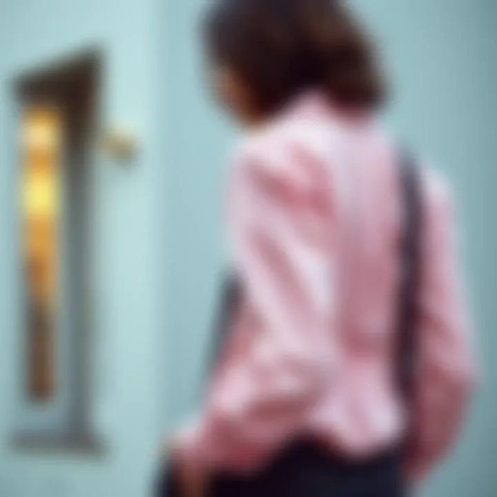 Casual Styling with the Pleated Back Shirt Stylish outfit featuring a pleated back shirt in a casual setting