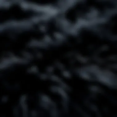 Close-up of a luxurious black faux fur rug highlighting texture and softness