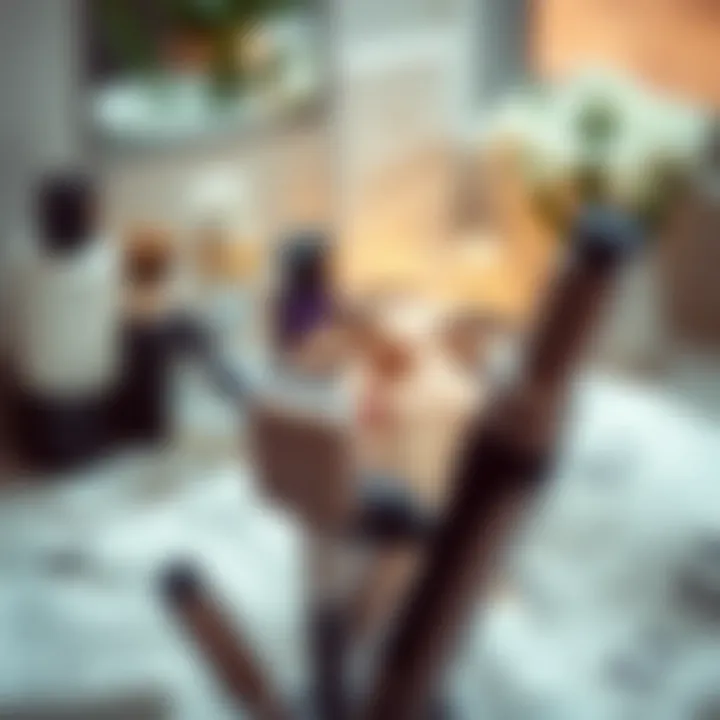 A serene setting highlighting the importance of facial grooming in personal care