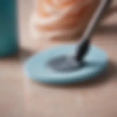 Care Tips for Silicone Pads Well-maintained silicone pad alongside a curling iron