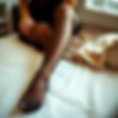 Sustainable packaging of slimming nylons promoting eco-friendly choices