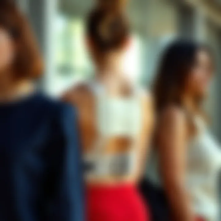 Stylish integration of posture correctors with fashionable outfits.