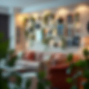 Stylish home decor featuring vine wall clips enhancing the space.