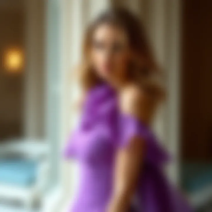 Elegant tight ruffle dress showcased on a model