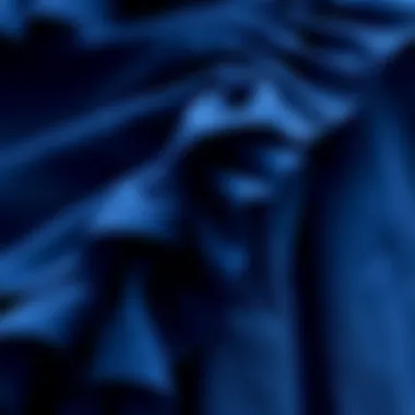 Close-up of ruffle detailing on fabric