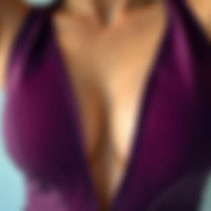 Exploring Fabric Textures in V Neck Designs Close-up of fabric textures for V neck body shapers