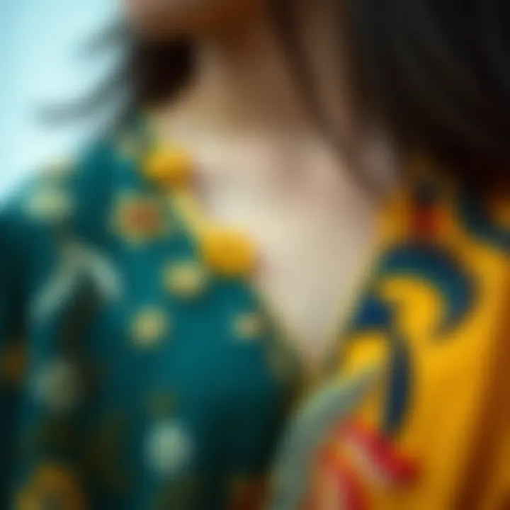 Fashion garments with ombre embroidery designs