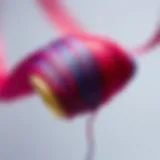 Gradient thread showcasing ombre effect