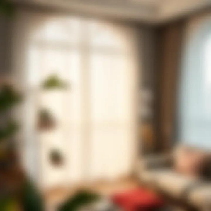 Creative use of chiffon curtains in home interior design