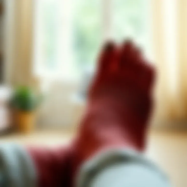 Benefits of Toe Separator Socks for Foot Health Illustration showing the benefits of toe separator socks for foot health