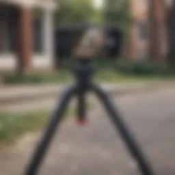 A modern tracking phone tripod showcasing advanced technology